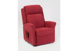Memphis Riser Recliner Chair with Dual Motor - Berry.